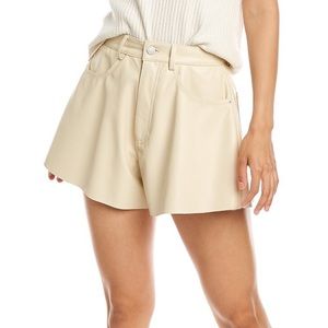 Flare Vegan Leather Bell Short WeWoreWhat
